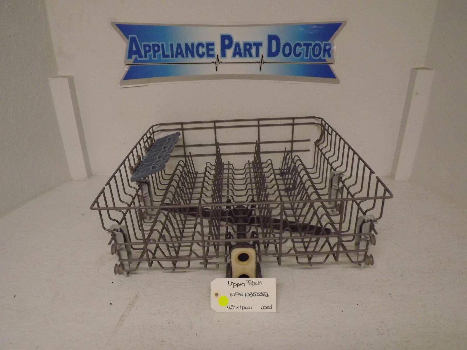Whirlpool Dishwasher WPW10350382 Upper Rack Used Whirlpool Dishwasher WPW10350382 Upper Rack Used